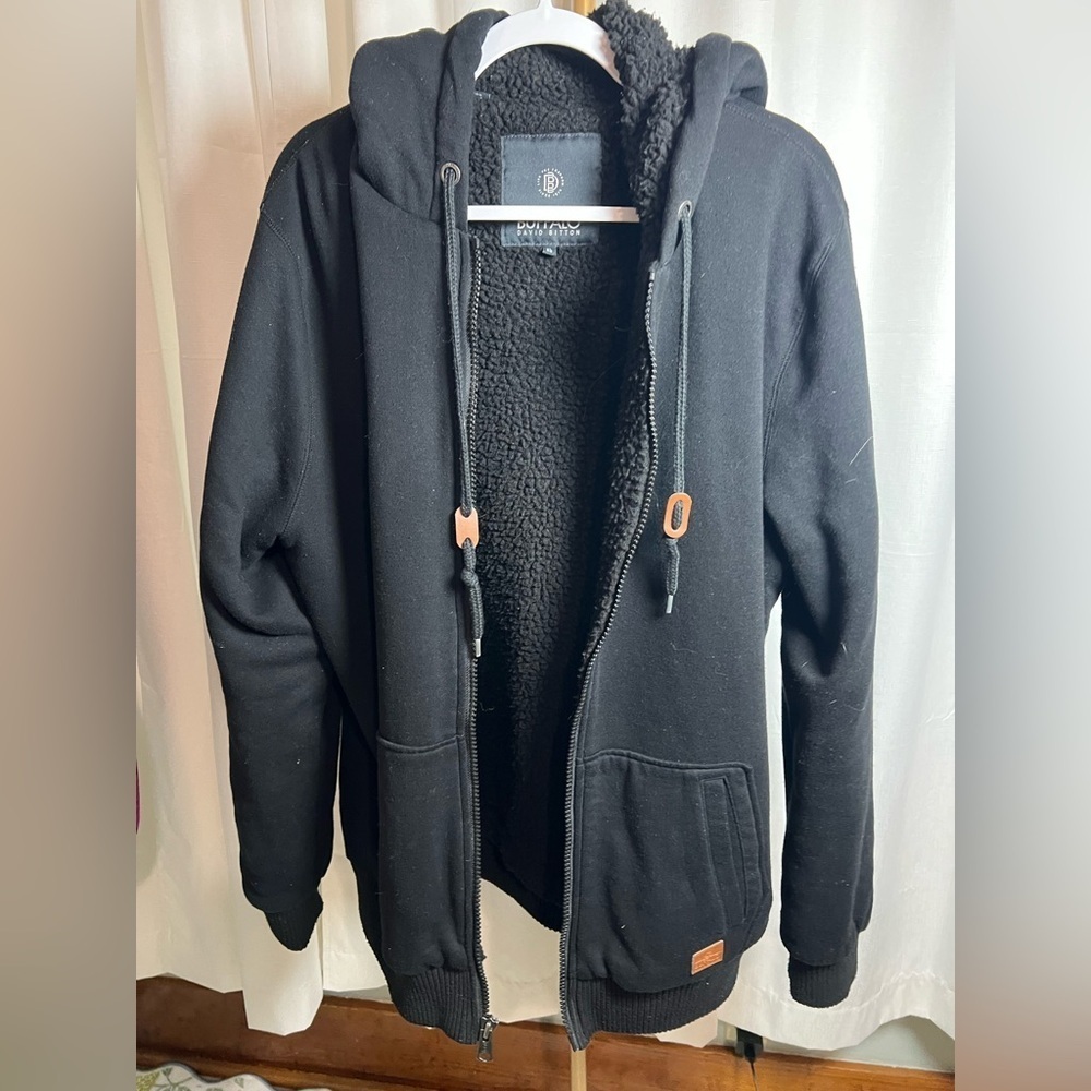 Buffalo David Bitton Black Lined Jacket with Hood